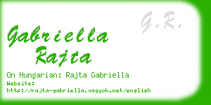 gabriella rajta business card